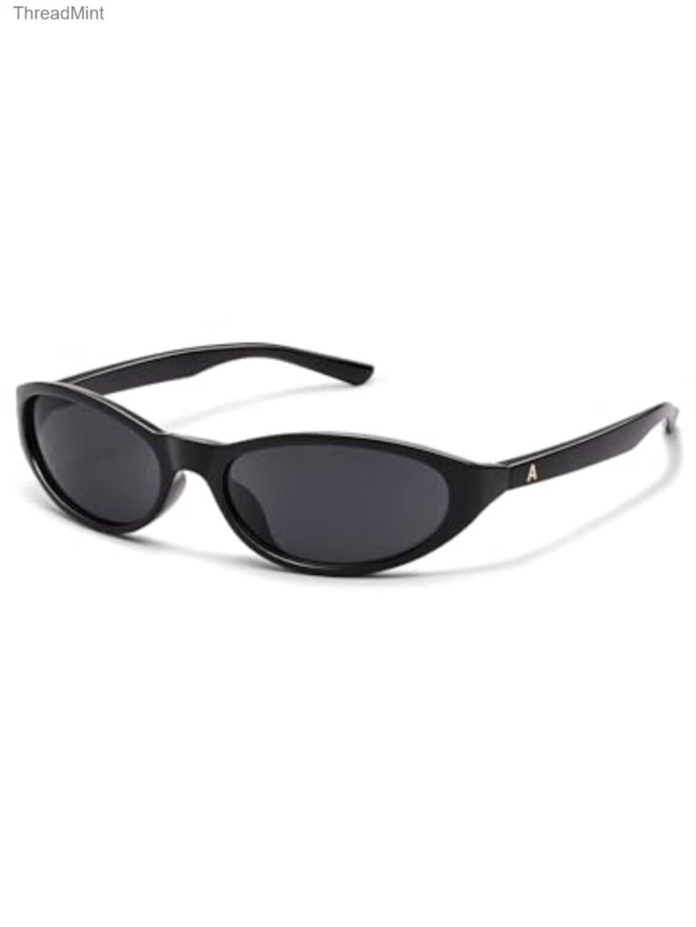 Retro Y2K Oval Wrap Around Sunglasses UV400 Polycarbonate Lens Full Frame